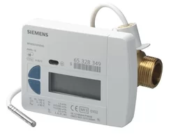 Siemens Szárnykerekes hőmennyiségmérő csak fűtés alkalmazásokhoz, Qn=0,6m3/h, direkt merülésű hőmérs